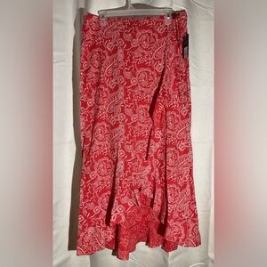 Women’s Ruffle Maxi Wrap Skirt L